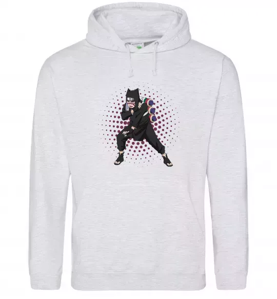 Чоловіча толстовка (худі) Kankuro Сірий меланж фото