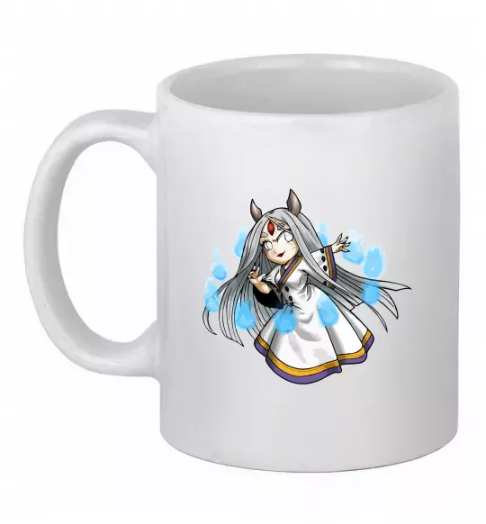 Чашка керамическая Kaguya Белый фото