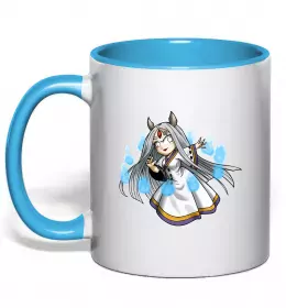 Чашка с цветной ручкой