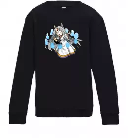 Детский Свитшот Kaguya Черный фото