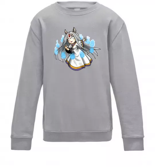 Детский Свитшот Kaguya Серый меланж фото
