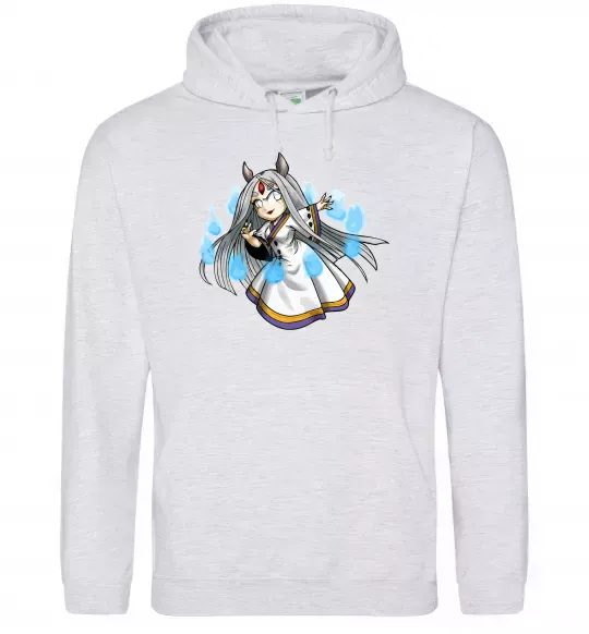 Женская толстовка (худи) Kaguya Серый меланж фото