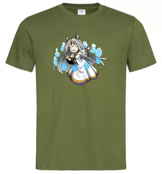 Чоловіча футболка Kaguya Оливковий фото