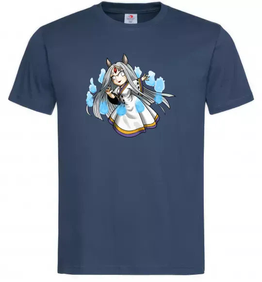 Чоловіча футболка Kaguya Темно-синій фото