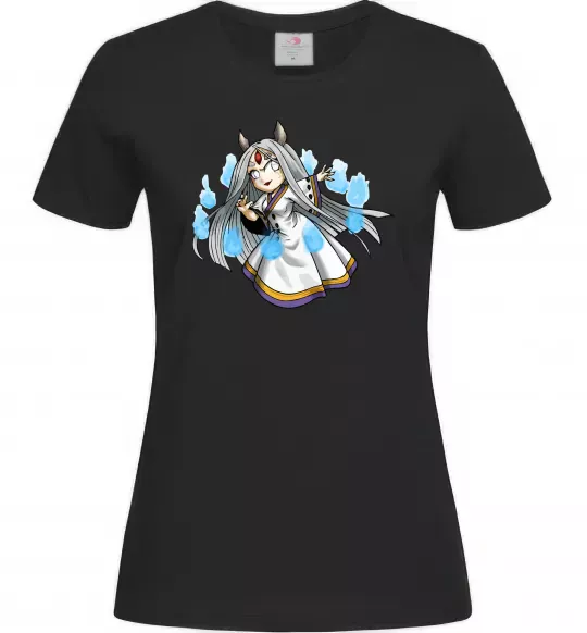 Женская футболка Kaguya Черный фото