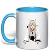Чашка с цветной ручкой Kaguya Otsutsuki Голубой Чашка с цветной ручкой Kaguya Otsutsuki Голубой фото