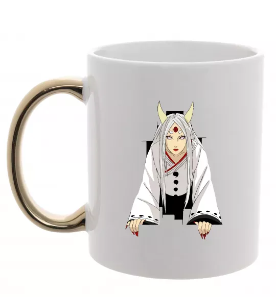 Чашка с цветной ручкой Kaguya Otsutsuki Золото фото