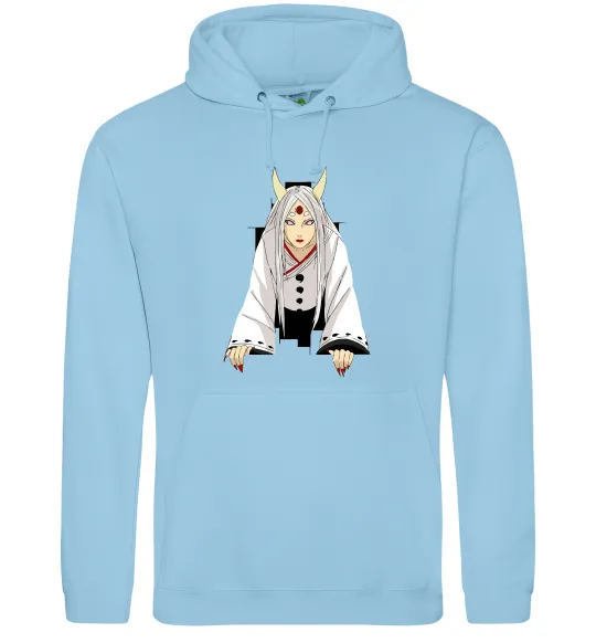 Женская толстовка (худи) Kaguya Otsutsuki Голубой фото