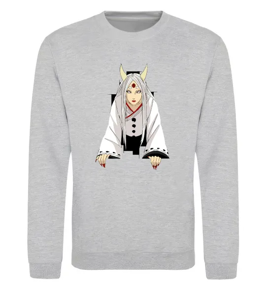 Свитшот Kaguya Otsutsuki Серый меланж фото