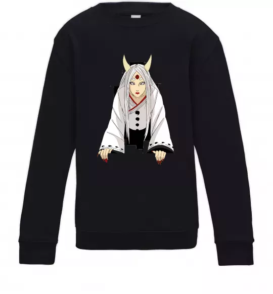 Дитячий світшот Kaguya Otsutsuki Чорний фото