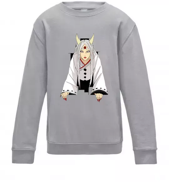 Дитячий світшот Kaguya Otsutsuki Сірий меланж фото