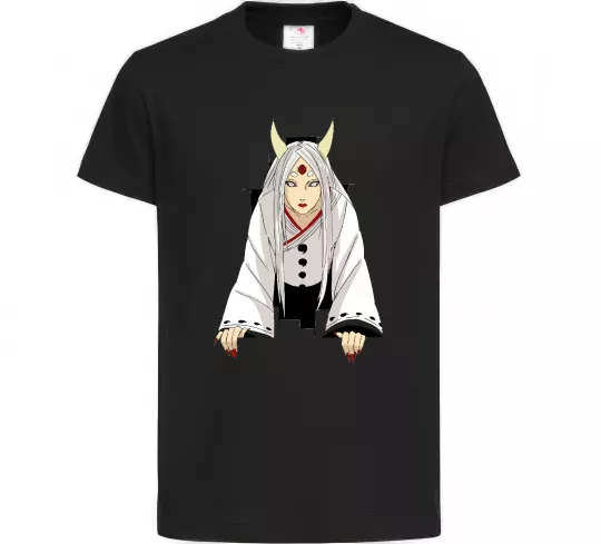 Дитяча футболка Kaguya Otsutsuki Чорний фото