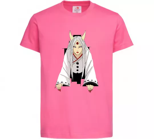 Дитяча футболка Kaguya Otsutsuki Яскраво-рожевий фото