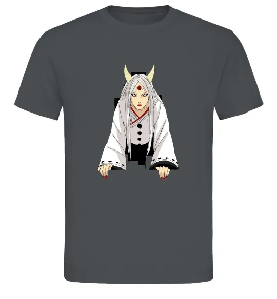 Чоловіча футболка Kaguya Otsutsuki Графіт фото