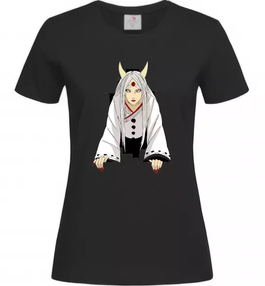Жіноча футболка Kaguya Otsutsuki Чорний фото