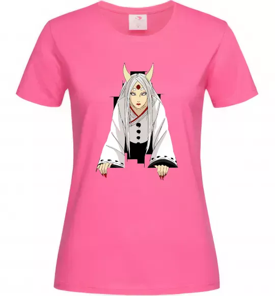 Жіноча футболка Kaguya Otsutsuki Яскраво-рожевий фото