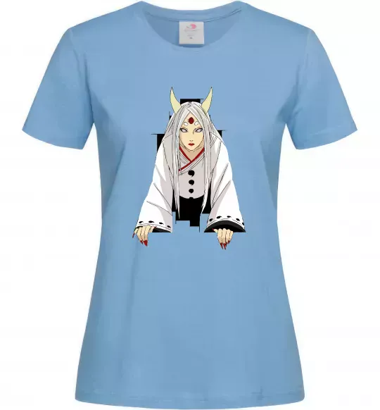 Жіноча футболка Kaguya Otsutsuki Блакитний фото