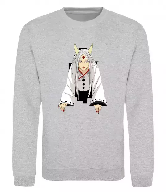 Свитшот Kaguya Otsutsuki Серый меланж фото