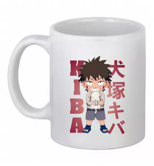 Чашка керамічна Inuzuka kiba Білий фото