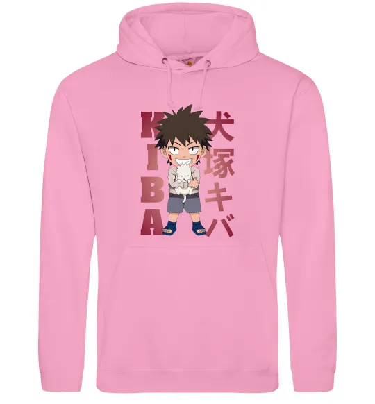 Мужская толстовка (худи) Inuzuka kiba Розовый фото