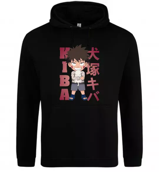 Чоловіча толстовка (худі) Inuzuka kiba Чорний фото