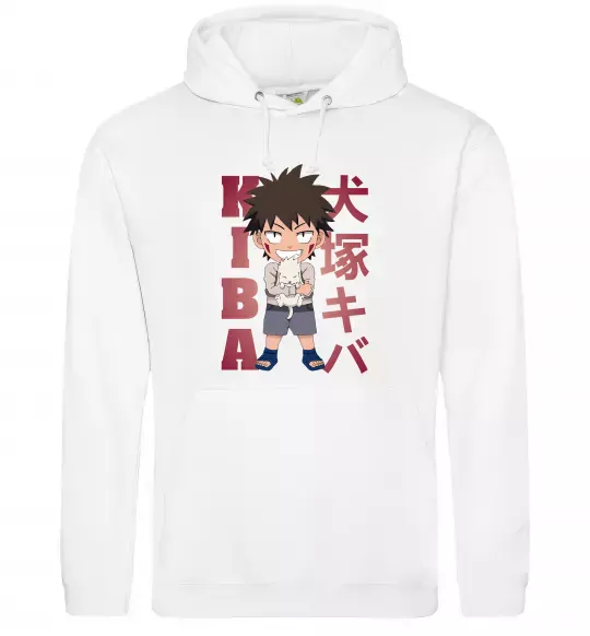 Жіноча толстовка (худі) Inuzuka kiba Білий фото