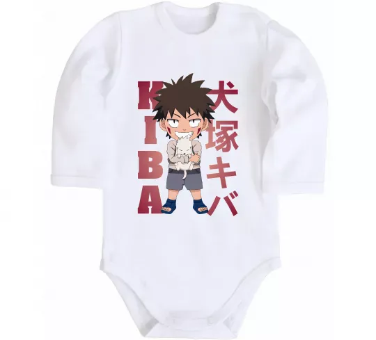 Детский боди Inuzuka kiba Белый фото