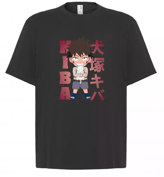 Футболка Оверсайз Inuzuka kiba Черный фото