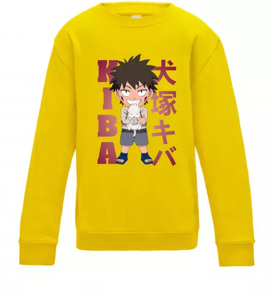 Дитячий світшот Inuzuka kiba Сонячно жовтий фото