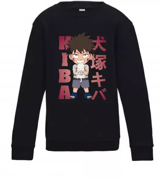 Дитячий світшот Inuzuka kiba Чорний фото