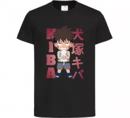 Детская футболка Inuzuka kiba Черный фото
