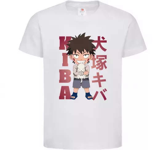 Дитяча футболка Inuzuka kiba Білий фото