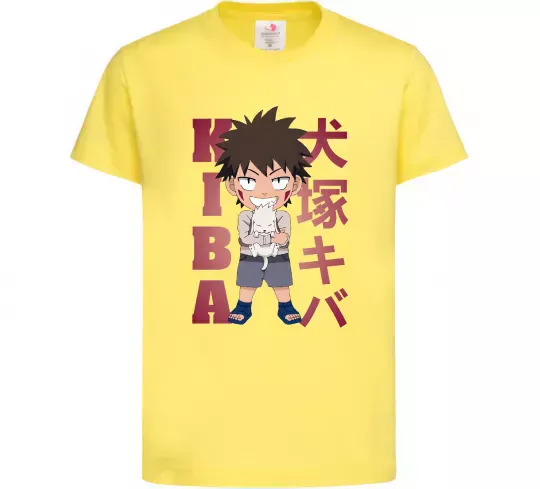 Дитяча футболка Inuzuka kiba Лимонний фото