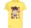Дитяча футболка Inuzuka kiba Лимонний фото