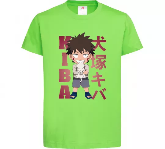 Дитяча футболка Inuzuka kiba Лаймовий фото