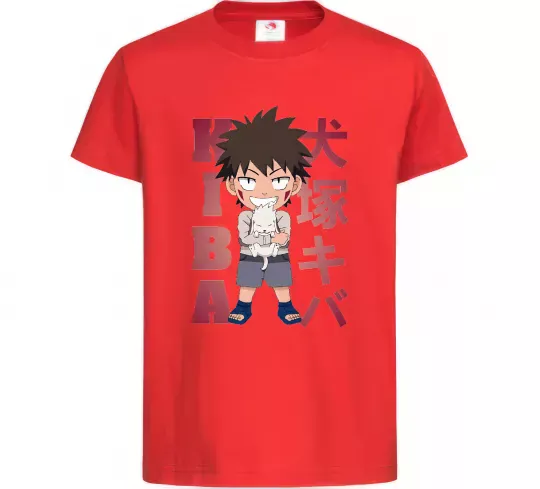 Дитяча футболка Inuzuka kiba Червоний фото