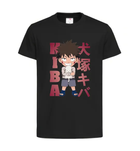 Дитяча футболка Inuzuka kiba Чорний фото