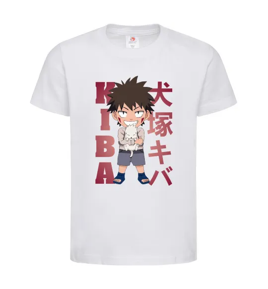 Дитяча футболка Inuzuka kiba Білий фото