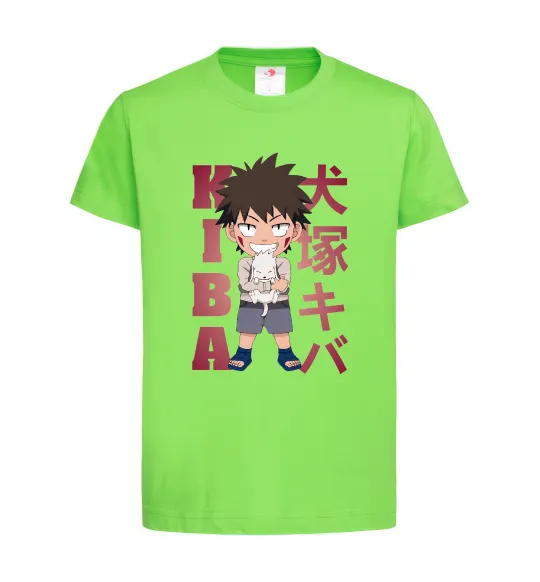 Дитяча футболка Inuzuka kiba Лаймовий фото
