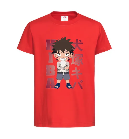 Дитяча футболка Inuzuka kiba Червоний фото