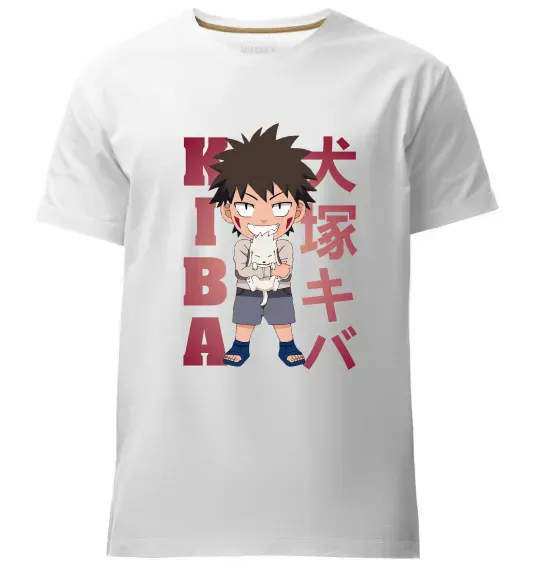 Чоловіча преміум футболка Inuzuka kiba Білий фото