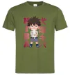 Мужская футболка Inuzuka kiba Оливковый Мужская футболка Inuzuka kiba Оливковый фото