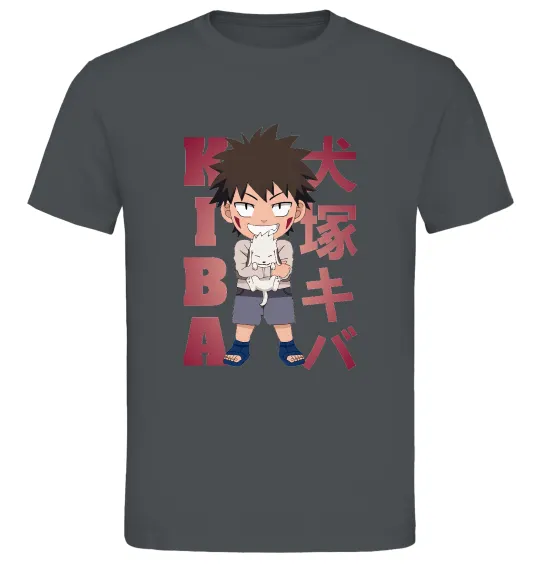 Мужская футболка Inuzuka kiba Графит фото