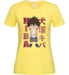 Женская футболка Inuzuka kiba Лимонный Женская футболка Inuzuka kiba Лимонный фото
