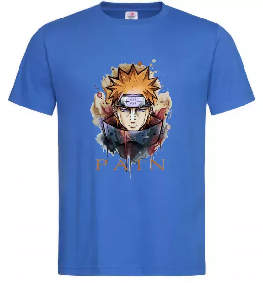 Чоловіча футболка Pain art Яскраво-синій фото