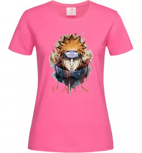 Женская футболка Pain art Ярко-розовый фото