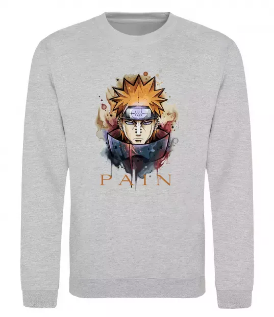 Світшот Pain art Сірий меланж фото