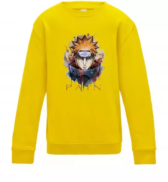 Детский Свитшот Pain art Солнечно желтый фото