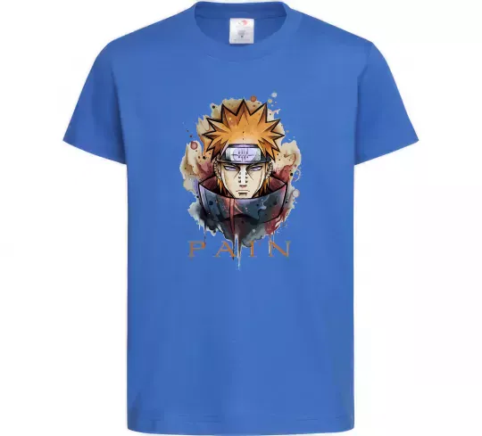 Детская футболка Pain art Ярко-синий фото