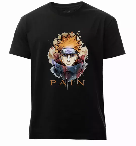 Мужская премиум футболка Pain art Черный фото